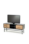 Stolik MURANO RTV-1 RTV dąb artisan/czarny - Halmar