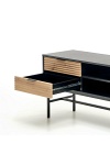 Stolik MURANO RTV-1 RTV dąb artisan/czarny - Halmar