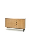 Komoda SMART KM-1 dąb naturalny/czarny - Halmar
