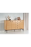 Komoda SMART KM-1 dąb naturalny/czarny - Halmar
