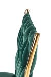 Krzesło K436 ciemny zielony/złoty - Halmar