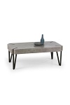Ława EMILY beton / czarny - Halmar