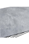 Ława INFINITY 2 , popielaty marmur / czarny - Halmar