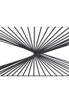 Ława INFINITY 2 , popielaty marmur / czarny - Halmar