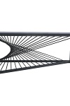 Ława INFINITY 2 , popielaty marmur / czarny - Halmar