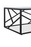 Ława UNIVERSE 2 , popielaty marmur / czarny - Halmar