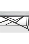 Ława UNIVERSE 2 , popielaty marmur / czarny - Halmar