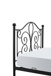 Łóżko PANAMA 120 cm metalowe czarny - Halmar