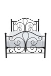 Łóżko PANAMA 120 cm metalowe czarny - Halmar