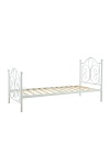 Łóżko PANAMA 90 cm metalowe biały - Halmar