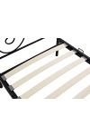 Łóżko PANAMA 90 cm metalowe czarny - Halmar