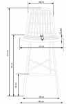 Hoker H97 czarny / naturalny - Halmar