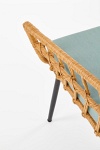 Fotel GARDENA 1S czarny / naturalny / popielaty - Halmar