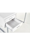 Biurko B30 biały-chrom - Halmar
