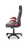 Fotel BERKEL gabinetowy czarno-czerwony - Halmar