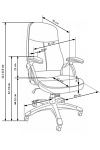 Fotel EDISON gabinetowy czarny - Halmar