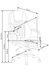 Fotel KING gabinetowy czarny - Halmar