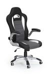 Fotel LOTUS gabinetowy czarno-popielaty - Halmar
