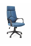 Fotel VOYAGER gabinetowy czarny / niebieski - Halmar