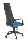 Fotel VOYAGER gabinetowy czarny / niebieski - Halmar