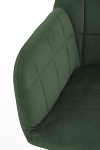 Krzesło K305 czarny / ciemny zielony - Halmar