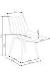 Krzesło K388 popielaty - Halmar
