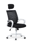 Fotel SOCKET pracowniczy biało-czarny - Halmar