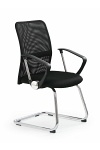 Fotel VIRE SKID pracowniczy czarny - Halmar
