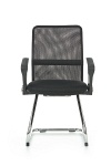 Fotel VIRE SKID pracowniczy czarny - Halmar