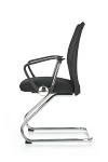 Fotel VIRE SKID pracowniczy czarny - Halmar