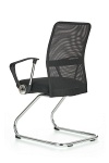 Fotel VIRE SKID pracowniczy czarny - Halmar