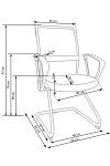 Fotel VIRE SKID pracowniczy czarny - Halmar