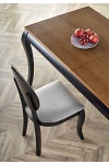 Stół WINDSOR rozkładany 160-240x90x76 cm kolor ciemny dąb/czarny - Halmar