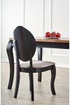 Stół WINDSOR rozkładany 160-240x90x76 cm kolor ciemny dąb/czarny - Halmar