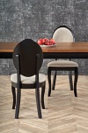 Stół WINDSOR rozkładany 160-240x90x76 cm kolor ciemny dąb/czarny - Halmar
