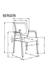 Fotel BERGEN czarny - Halmar