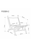 Fotel FODEN 2 wypoczynkowy, naturalny - Halmar