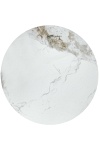 Ława GENESIS biały marmur / orzechowy / złoty - Halmar