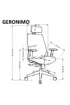 Fotel GERONIMO gabinetowy czarny - Halmar