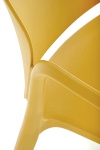Krzesło K491 plastik musztardowy - Halmar