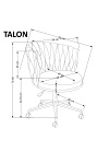Fotel TALON gabinetowy jasny beżowy - Halmar