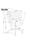 Fotel TALON gabinetowy różowy - Halmar
