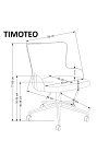 Fotel TIMOTEO gabinetowy ciemny zielony - Halmar