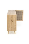 Komoda BORNEO KM-1 dąb artisan/czarny - Halmar