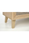 Komoda BORNEO KM-1 dąb artisan/czarny - Halmar