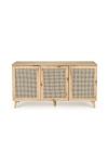 Komoda BORNEO KM-1 dąb artisan/czarny - Halmar