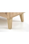 Komoda BORNEO KM-2 dąb artisan/czarny - Halmar