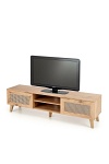 Stolik BORNEO RTV-1 RTV dąb artisan/czarny - Halmar