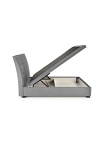 Łóżko CONTINENTAL 2 160 - popiel tap. Monolith 85 - Halmar