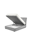Łóżko CONTINENTAL 2 160 - popiel tap. Monolith 85 - Halmar